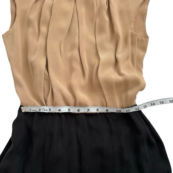 MAX MARA PIANOFORTE COLLECTION PURE SILK EVENING JUMPSUIT OVERALL NEW WOMEN Sz 8 - Picture 9 of 16